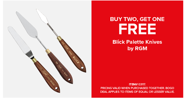 Blick Palette Knives by RGM Buy Two, Get One FREE