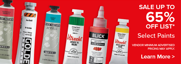 Select Paints Sale Up to 65% Off List*