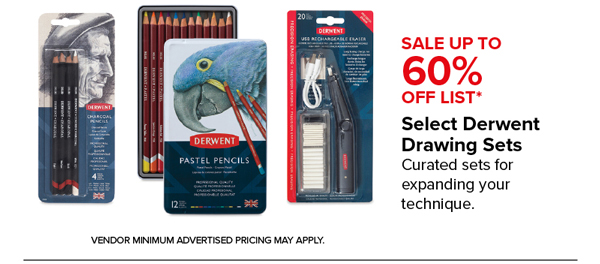 Select Derwent Drawing Sets Sale Up to 60% Off List*