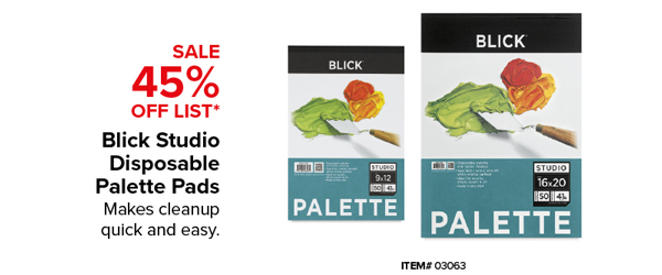 Blick Studio Disposable Palette Pads Sale 45% Off List*