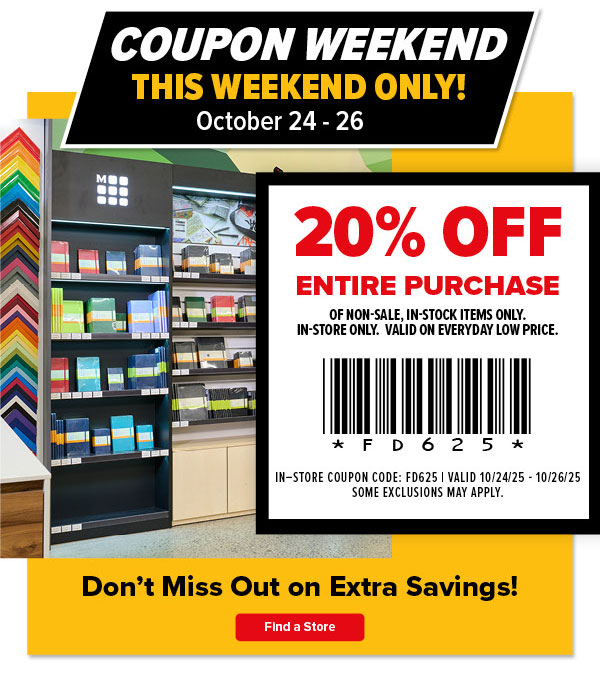 Coupon Weekend This Weekend Only October 24-October 26!