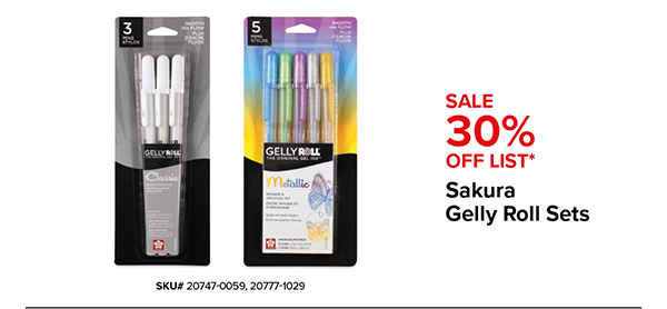 30% Off Sakura Gelly Roll Sets