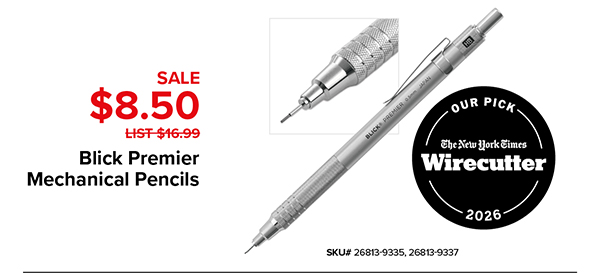 Blick Premier Mechanical Pencils, $8.50
