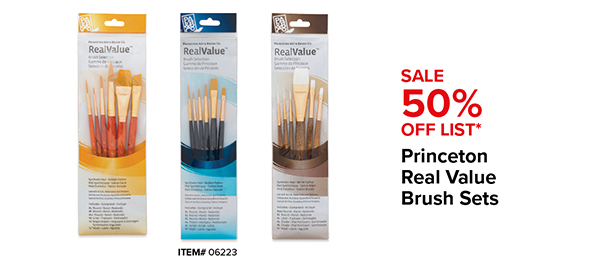 50% Off Princeton Real Value Brush Sets