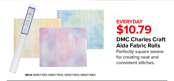 DMC Charles Craft Aida Fabric Rolls, $10.79
