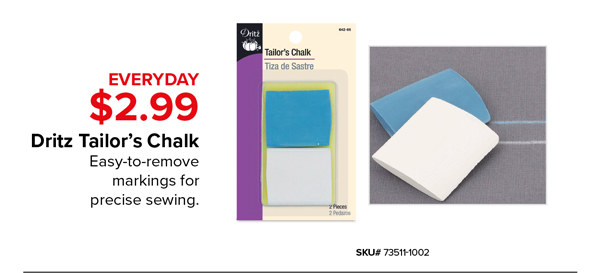 Dritz Tailor's Chalk, $2.99