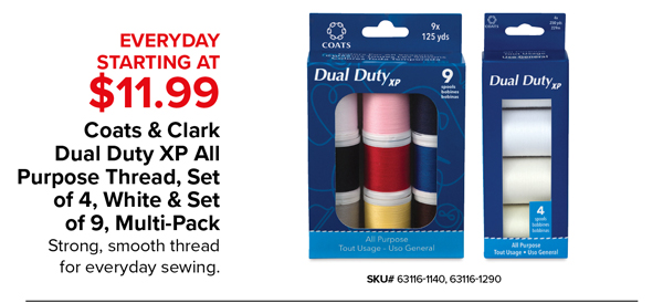 Coats & Clark Dual Duty XP Thread Sets, Starting at $11.99