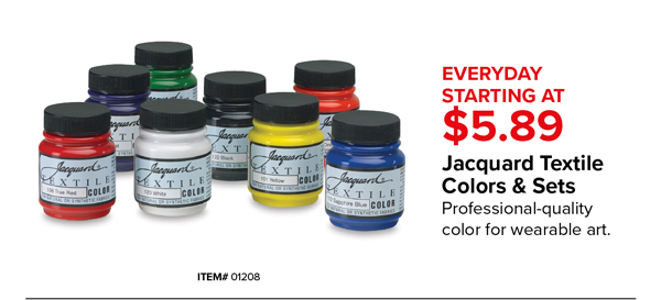 Jacquard Textile Colors & Sets, Starting at $5.89