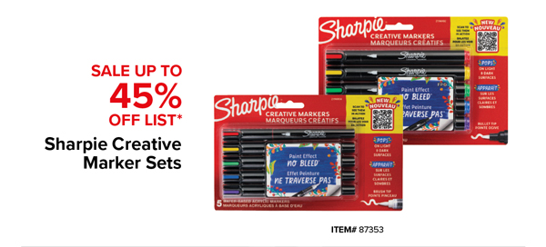 Up to 45% Off Sharpie Creative Marker Sets