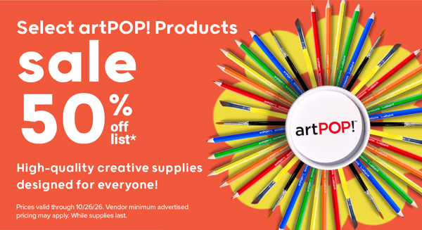 50% Off Select artPOP! Products