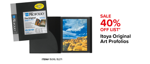 40% Off Itoya Original Art Profolios
