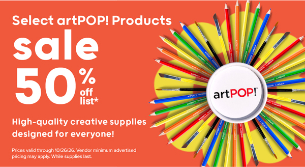 50% Off Select artPOP! Products