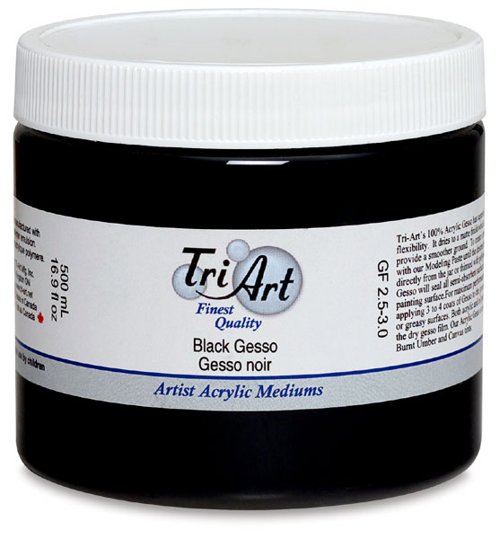 TriArt Finest Acrylic Black Gesso BLICK art materials