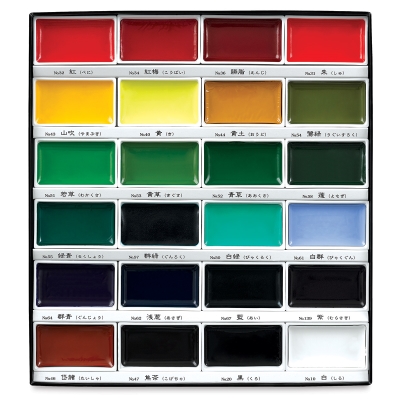 Kuretake Gansai Tambi Watercolor Assorted Set of 24 Kuretake Gansai Tambi Watercolor Assorted Set of 24