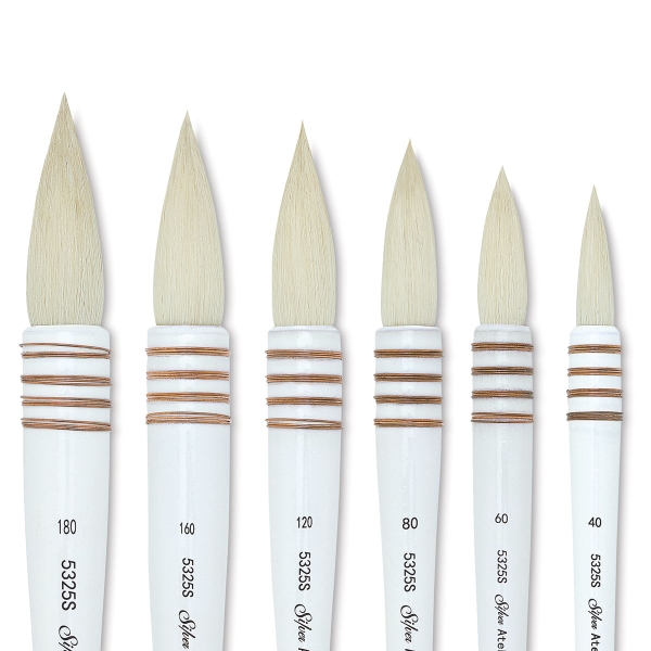 Silver Brush Atelier Quill Series Goat Hair Brushes BLICK art materials