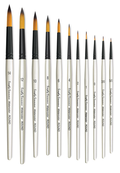 Simply Simmons Synthetic Mix Watercolor Brushes - BLICK art materials