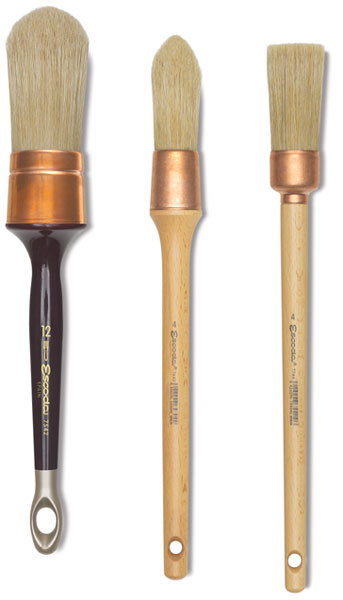 Utrecht Natural Chungking Pure Bristle Brush - Round, Size 10, Long