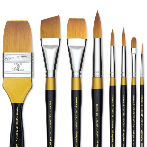 093671012 Kingart Original Gold Brushes BLICK art materials