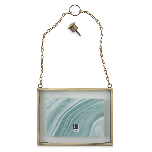 Umbra Hanging Photo Frame Blick Art Materials Hanging Photo Frame Aged Brass