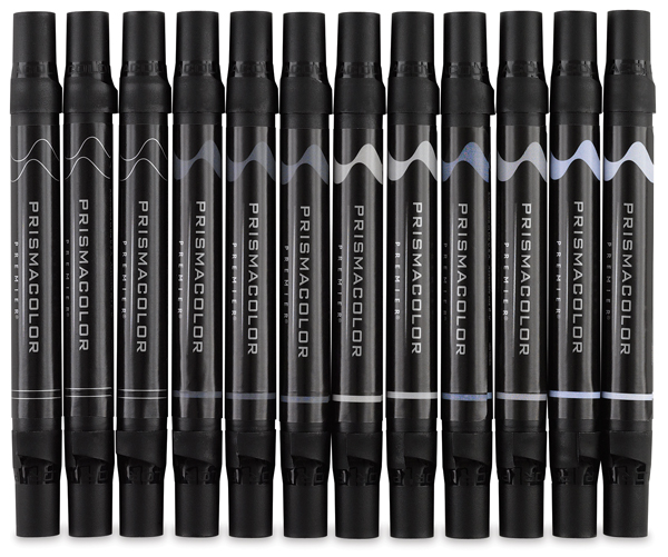 199012012 Prismacolor Premier DoubleEnded Brush Tip Markers and