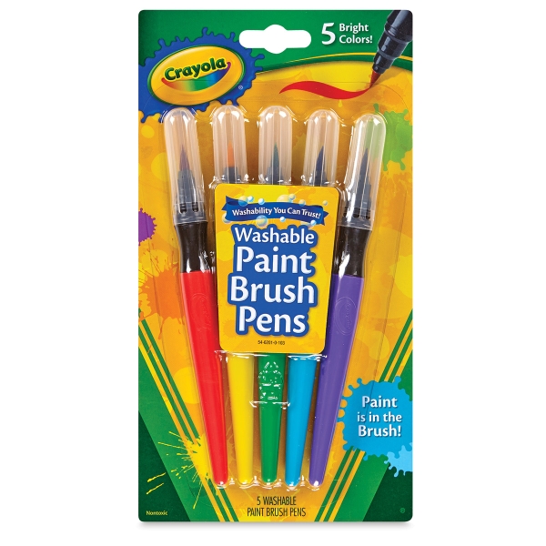 Crayola No Drip Washable Paint Brush Pens BLICK art materials