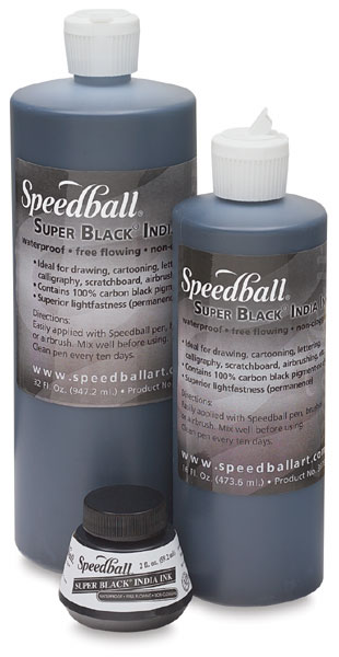 speedball super black india ink