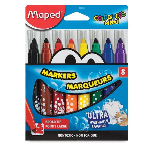 Maped Color'Peps Broad Tip Maxi Ultrawashable Markers BLICK art materials