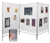 Flourish Zig Zag MeshPanels Three-Panel Display Walls - BLICK art materials