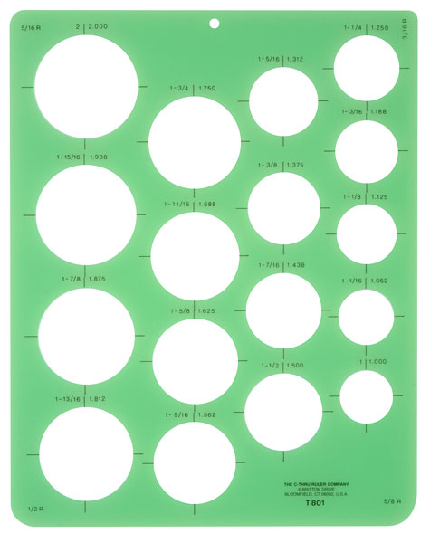 55475-1008 - Westcott C-Thru Circle Templates - BLICK art materials