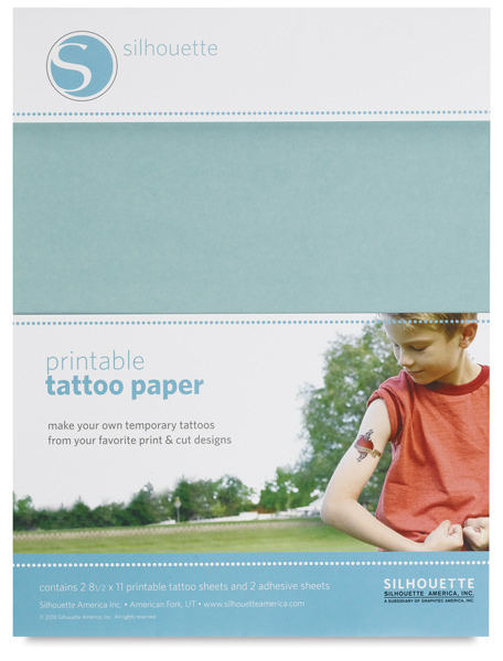 silhouette temporary tattoo paper blick art materials silhouette temporary tattoo paper blick art materials