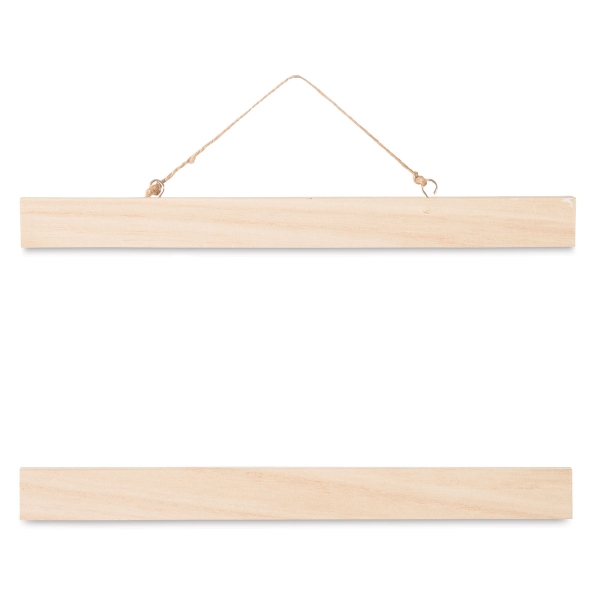Unfinished Wood Wall Art Hanger