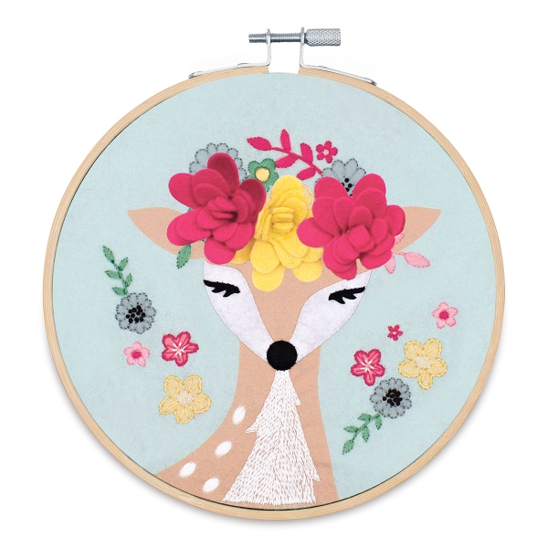 Needle Creations Felt Hoop Kits BLICK art materials