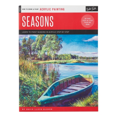 Aspiring artists can learn here how to create a variety of seasonal landscapes in acrylic. Includes info on choosing paper and brushes, basic painting concepts and techniques, composition, and development. Learn how to paint a spring garden, a summer lake, and more.
