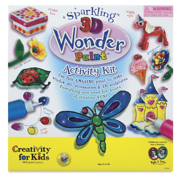 Faber-Castell Creativity for Kids Sparkling 3D Wonder Paint Kit - BLICK ...